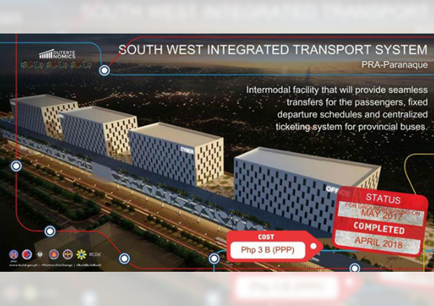 Southwest Integrated Bus Terminal Exchange in Paranaque City to Operate by 2018