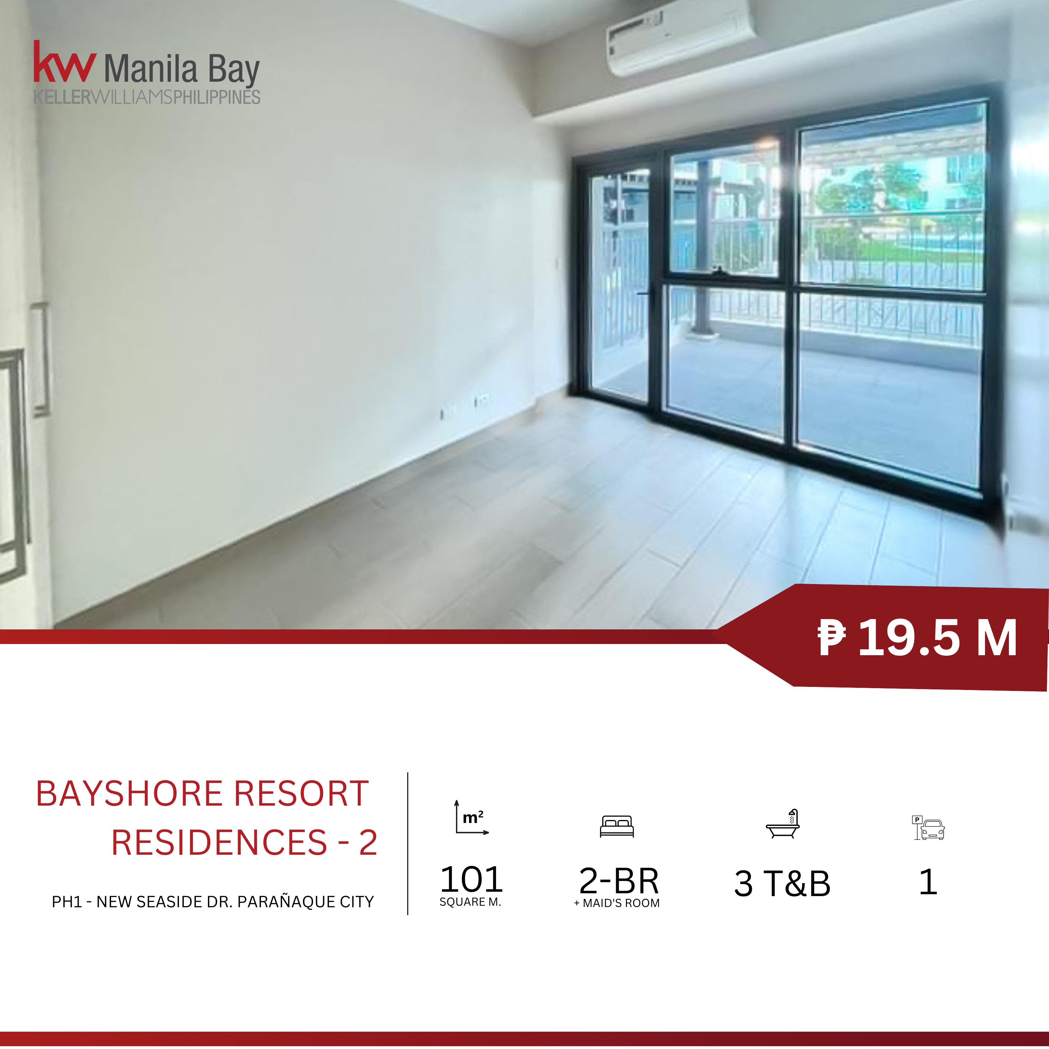Newly Turned-over 2-Bedroom Condo at Bayshore 2